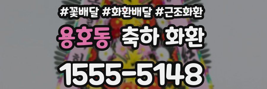 용호동 축하 화환