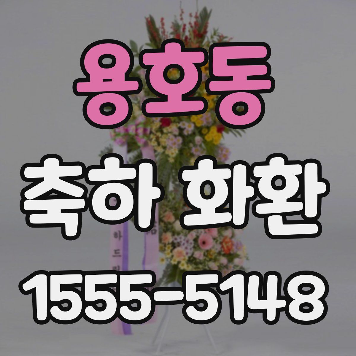 용호동 축하 화환