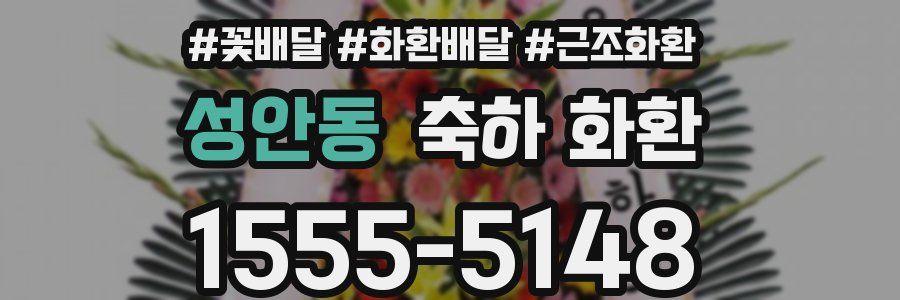 성안동 축하 화환