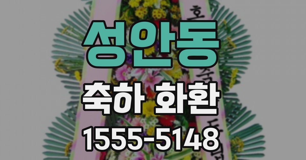 성안동 축하 화환