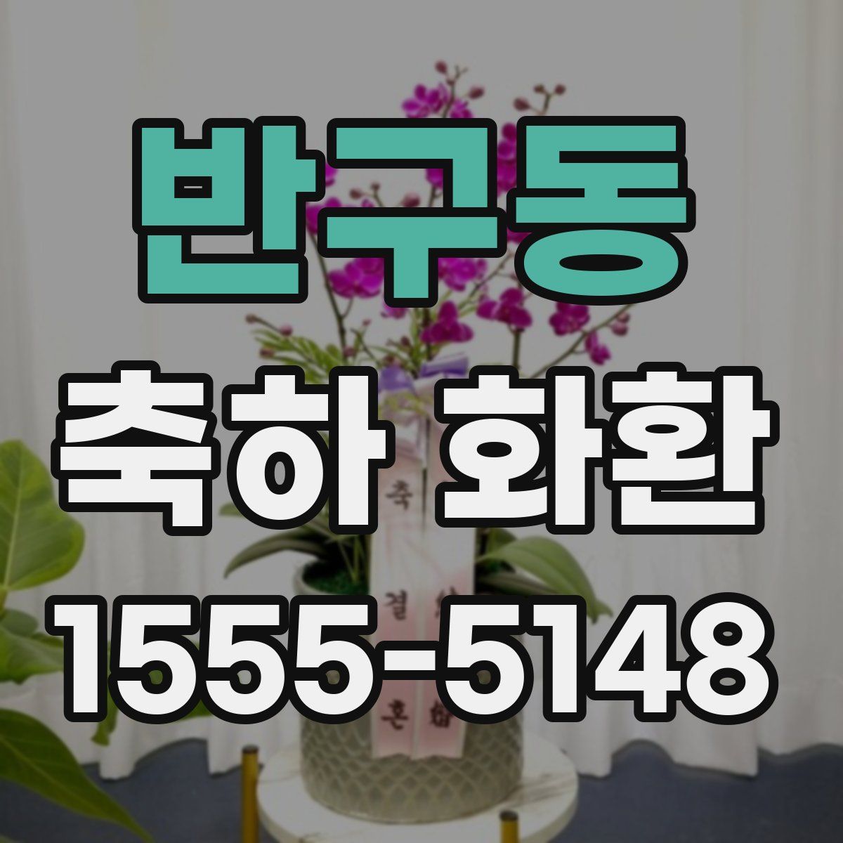 반구동 축하 화환