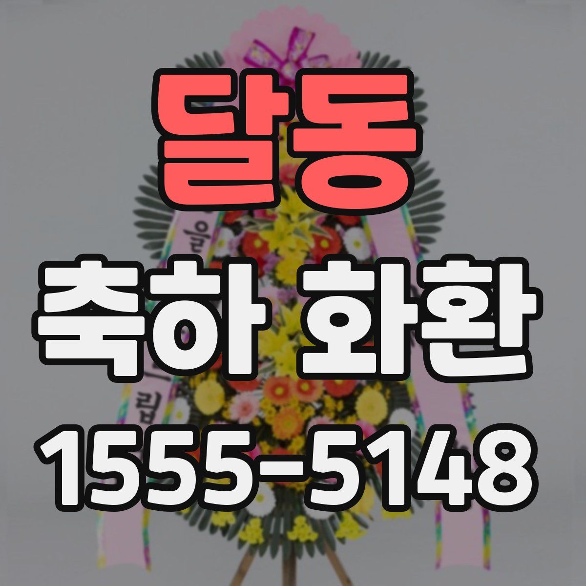달동 축하 화환