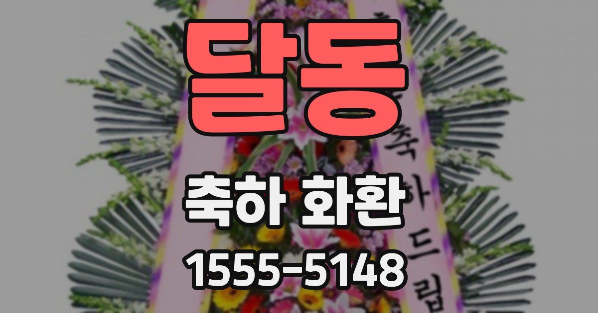 달동 축하 화환