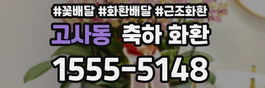 고사동 축하 화환