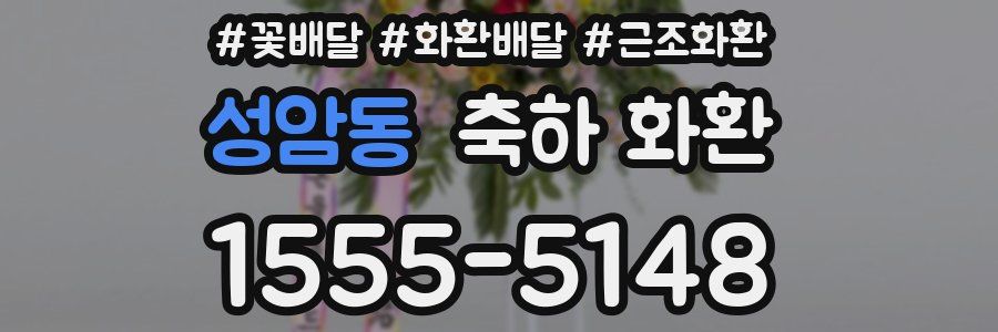 성암동 축하 화환