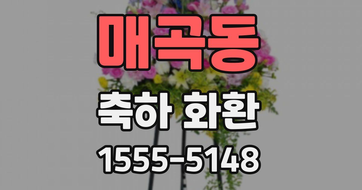 매곡동 축하 화환