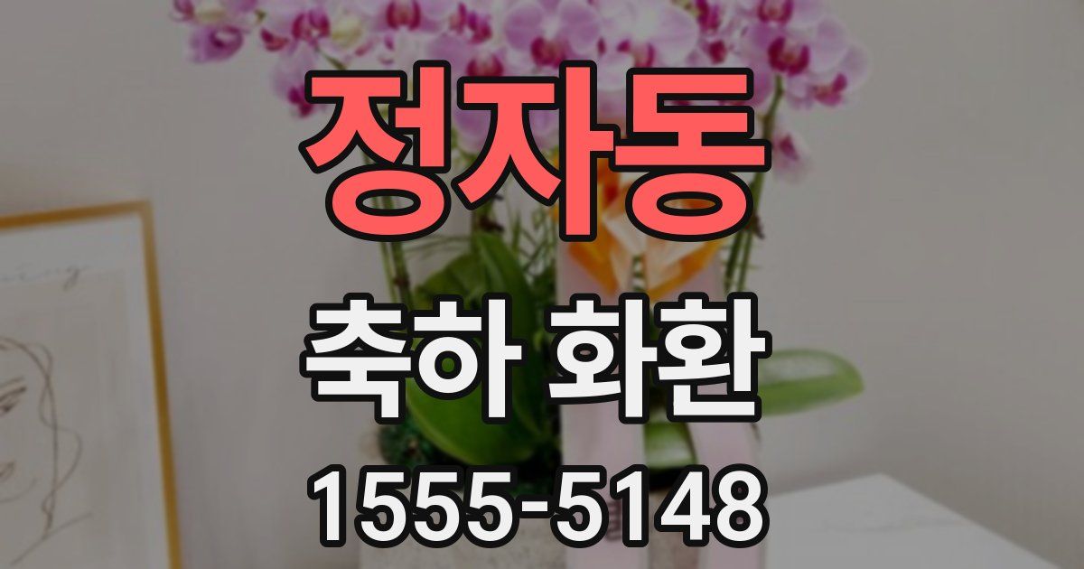 정자동 축하 화환