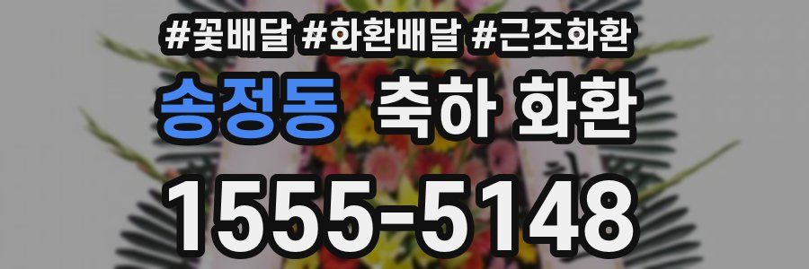 송정동 축하 화환