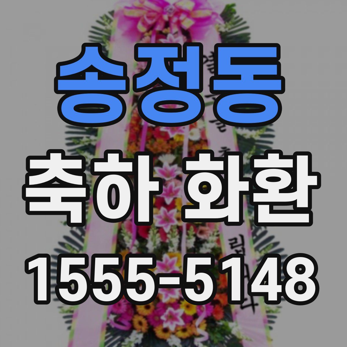 송정동 축하 화환