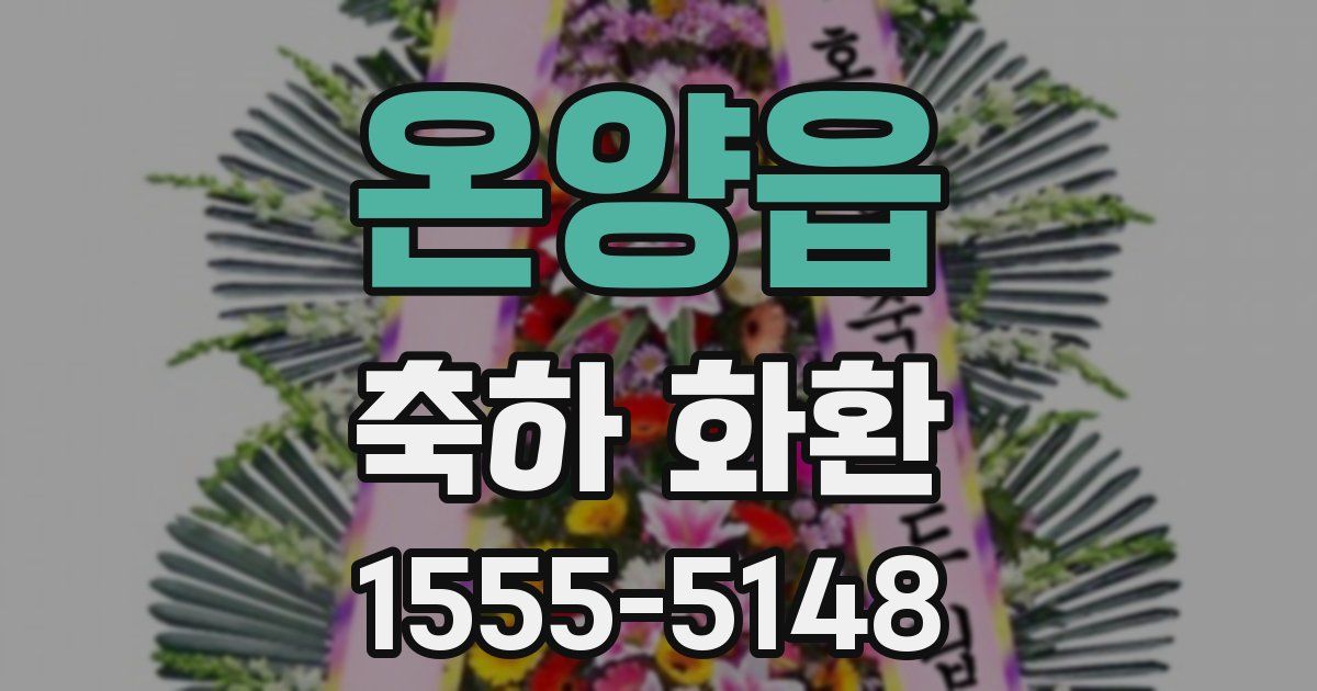 온양읍 축하 화환