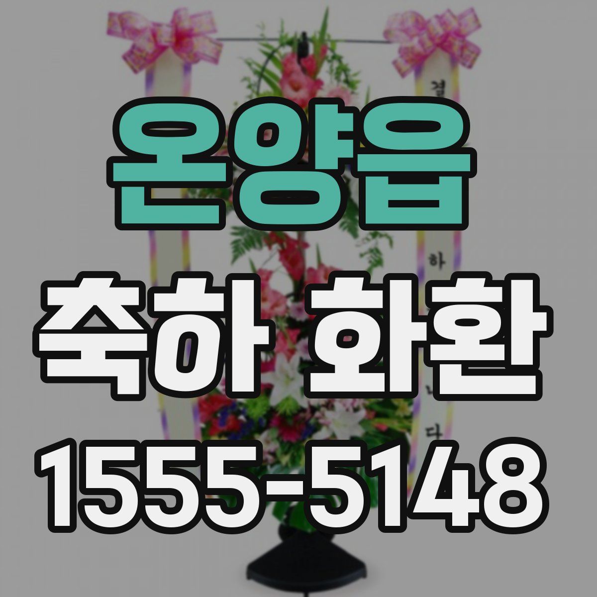 온양읍 축하 화환