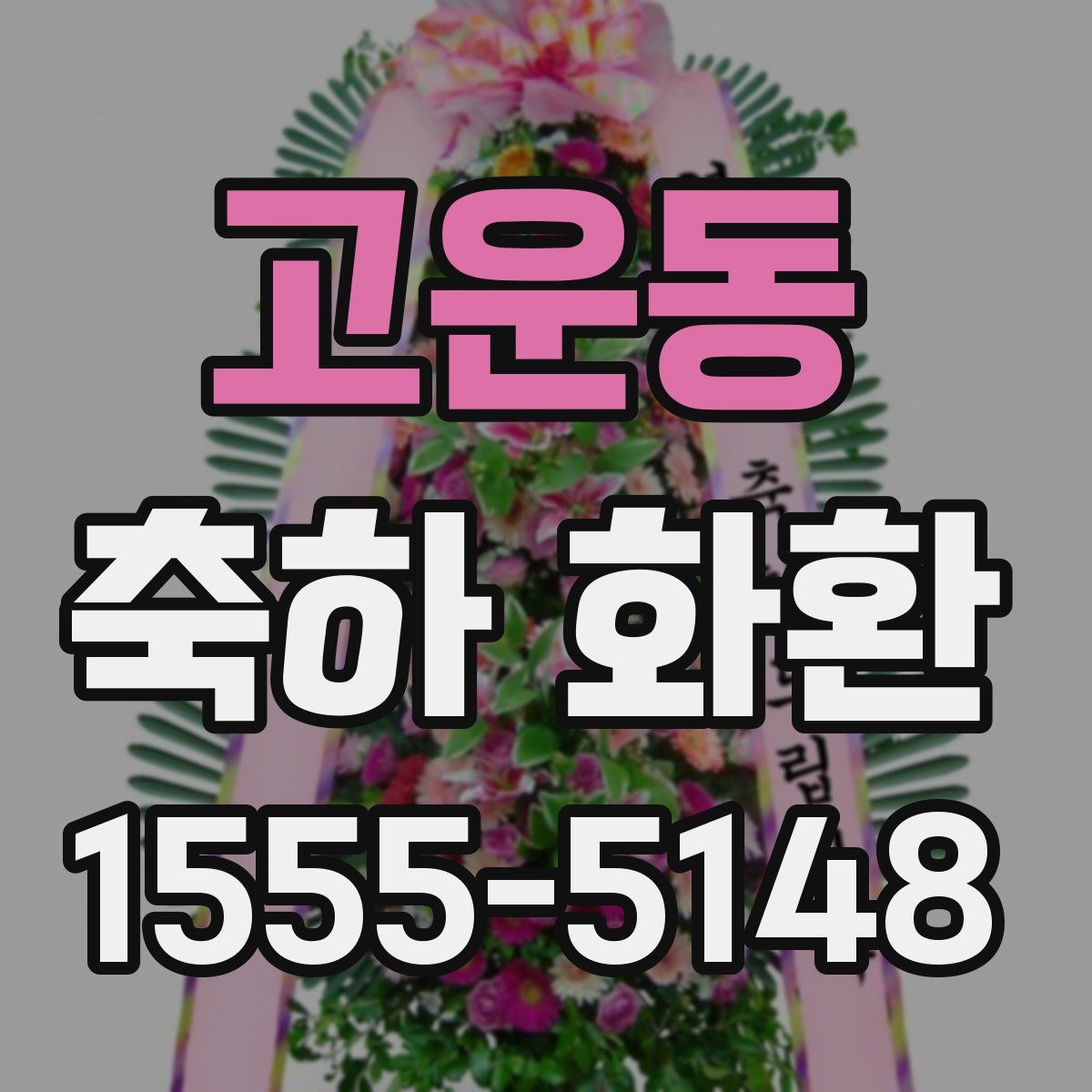 고운동 축하 화환