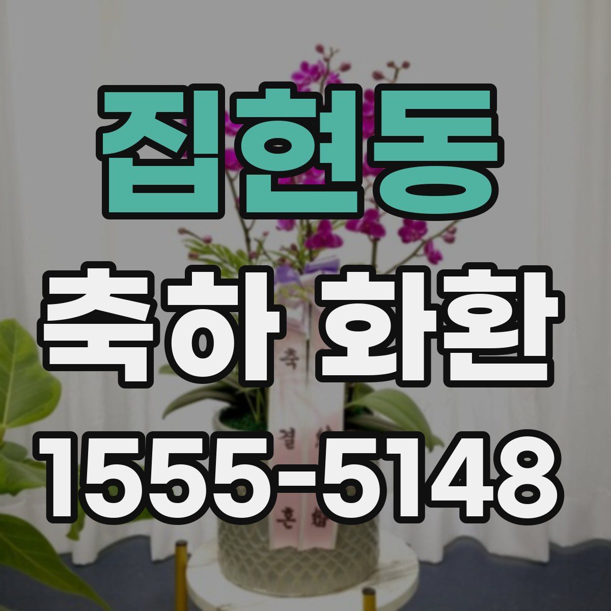 집현동 축하 화환