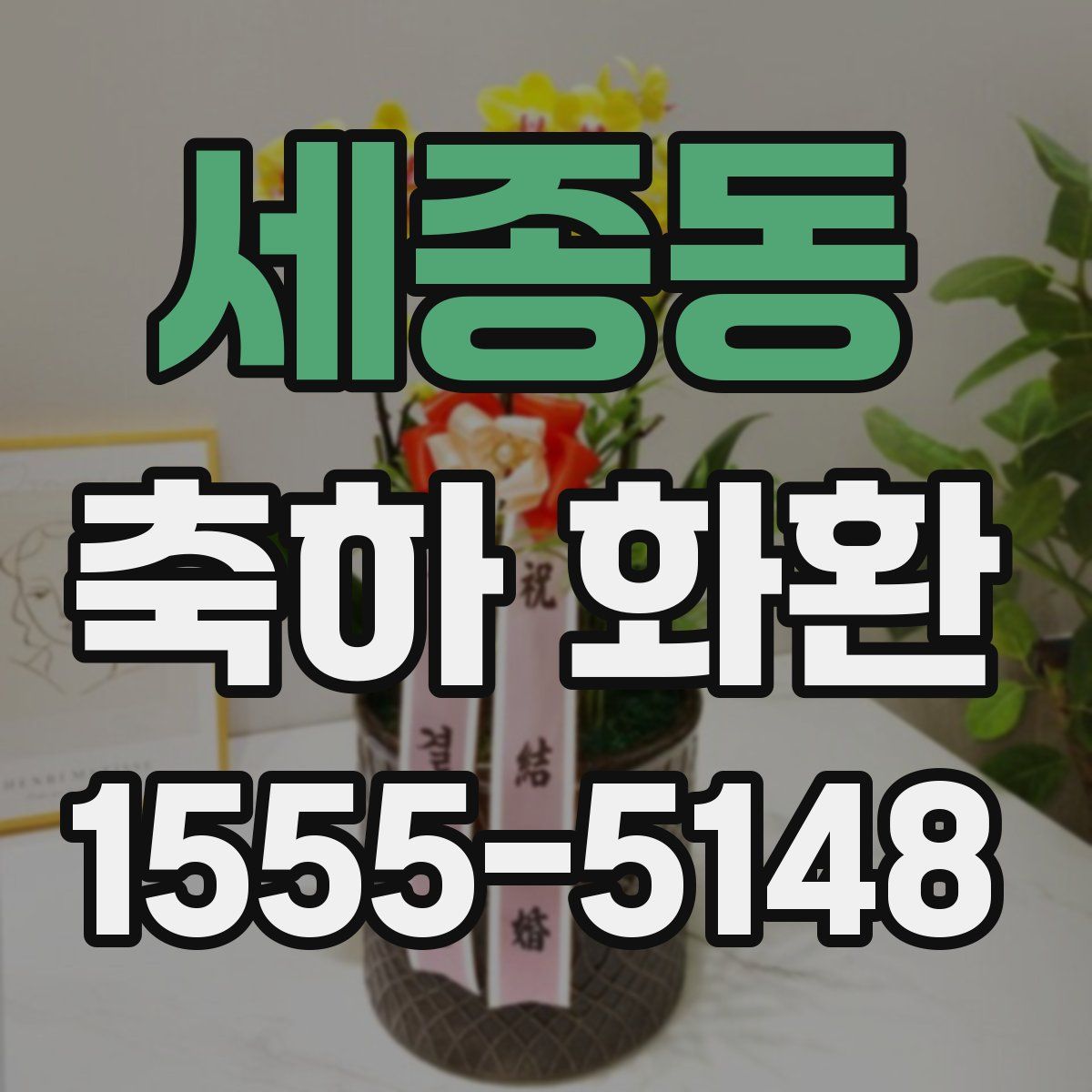 세종동 축하 화환