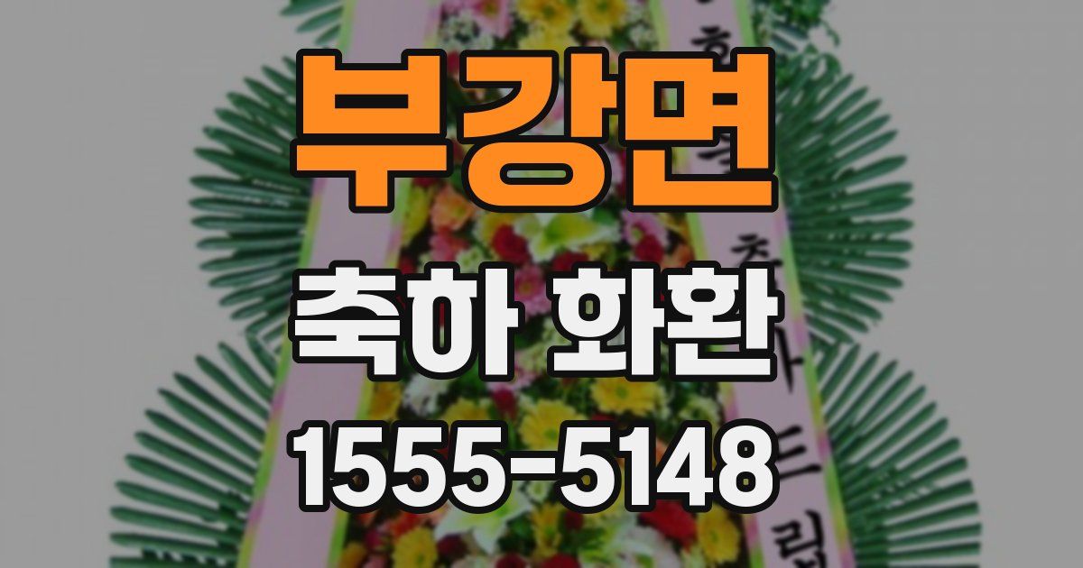부강면 축하 화환