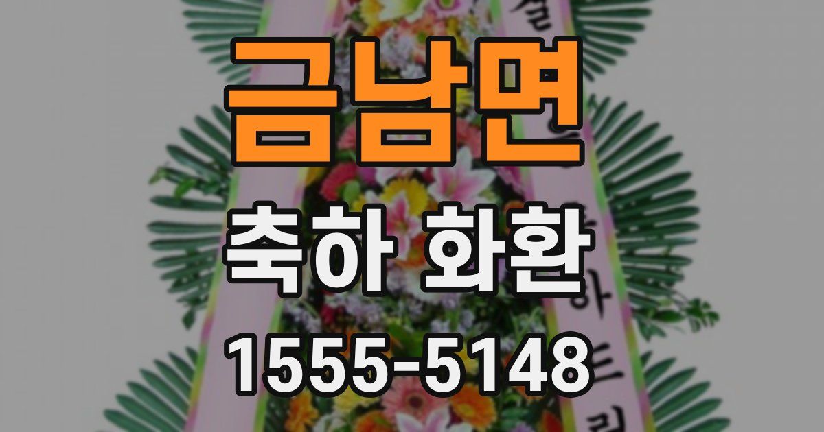 금남면 축하 화환