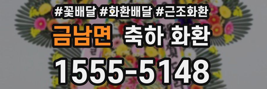금남면 축하 화환