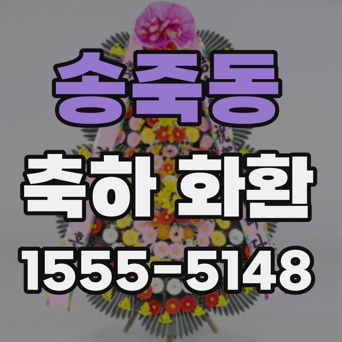 송죽동 축하 화환