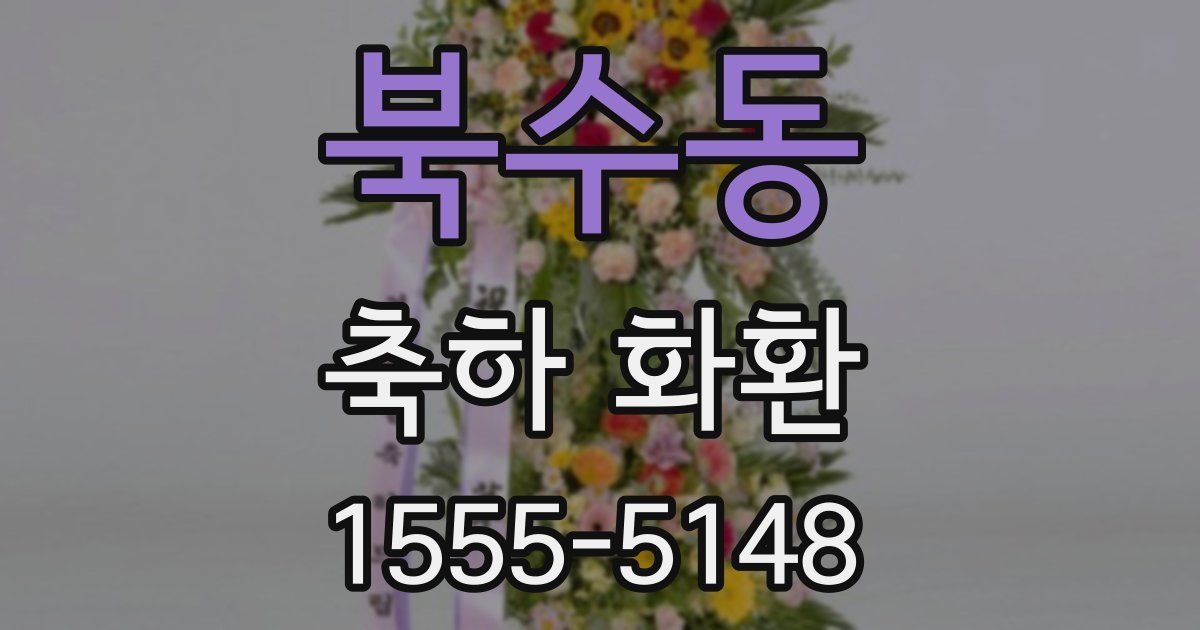 북수동 축하 화환