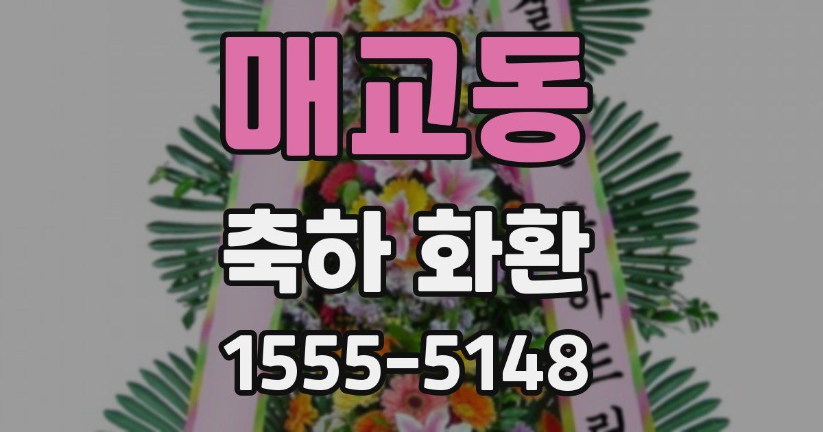 매교동 축하 화환