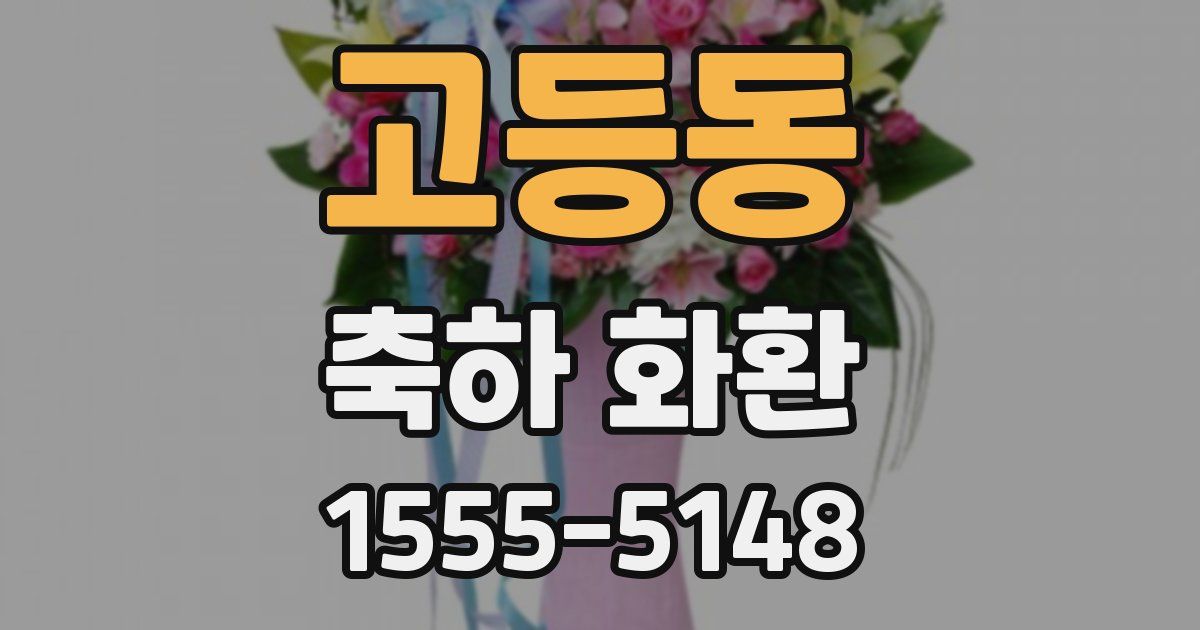 고등동 축하 화환