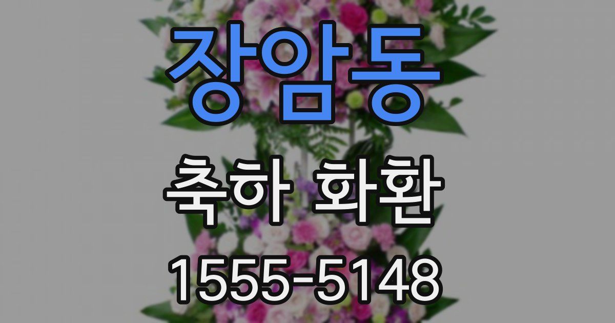 장암동 축하 화환