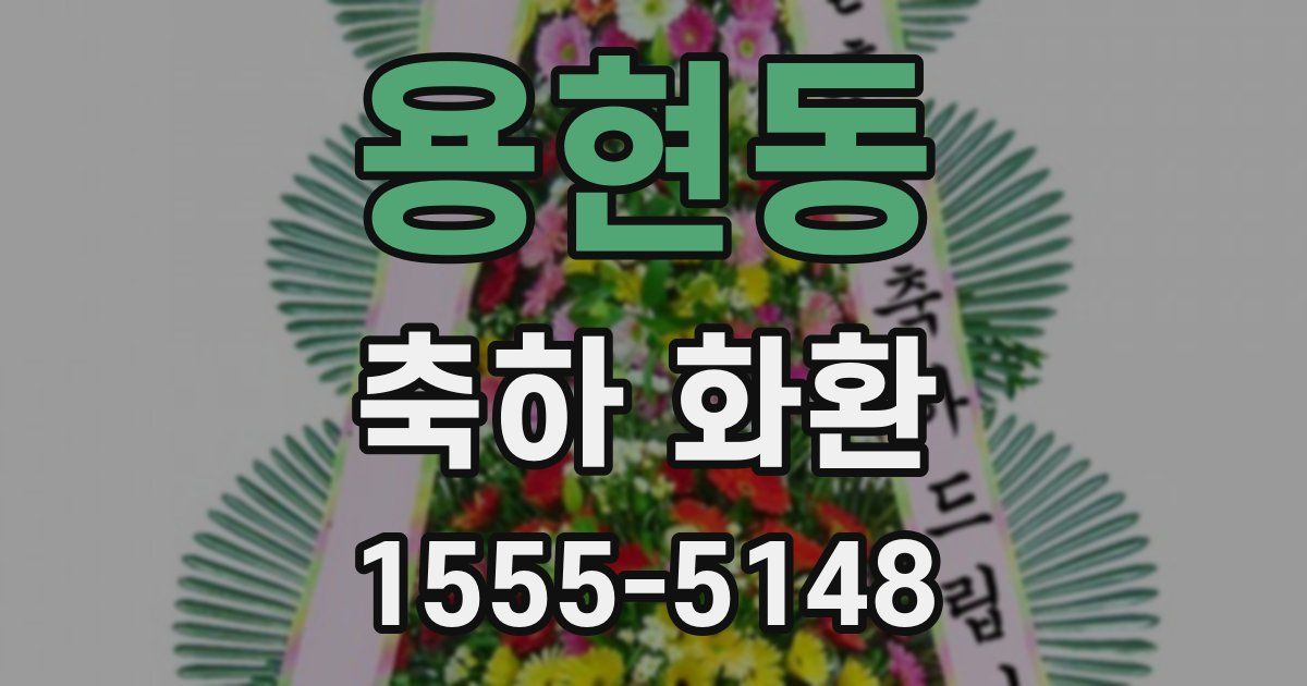용현동 축하 화환