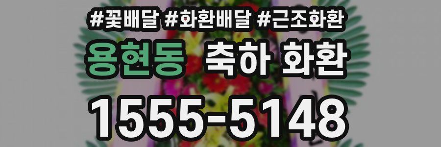 용현동 축하 화환