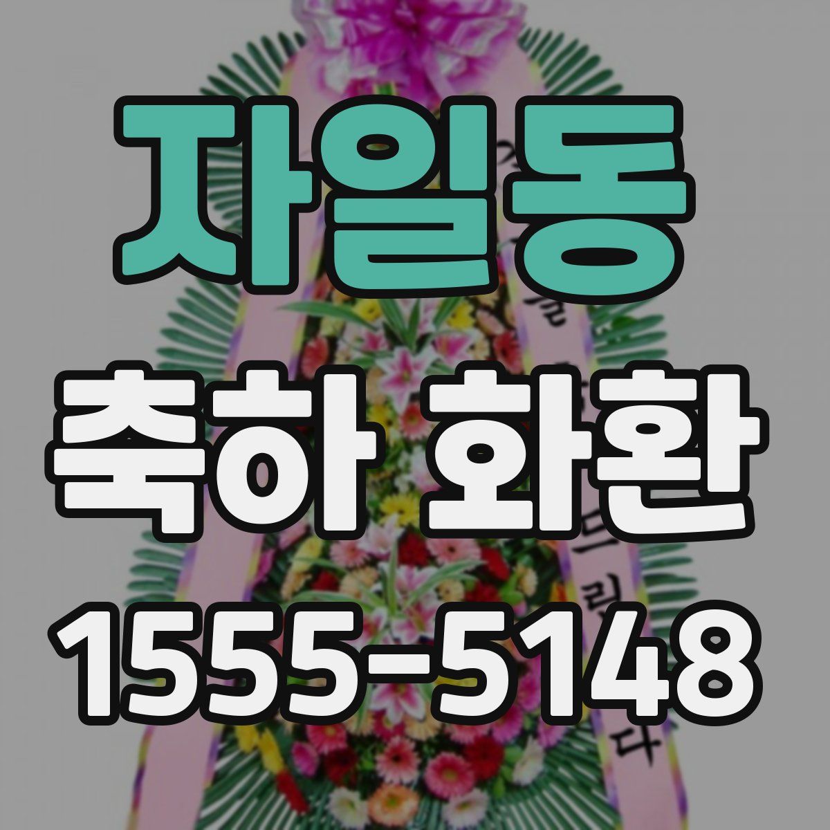 자일동 축하 화환