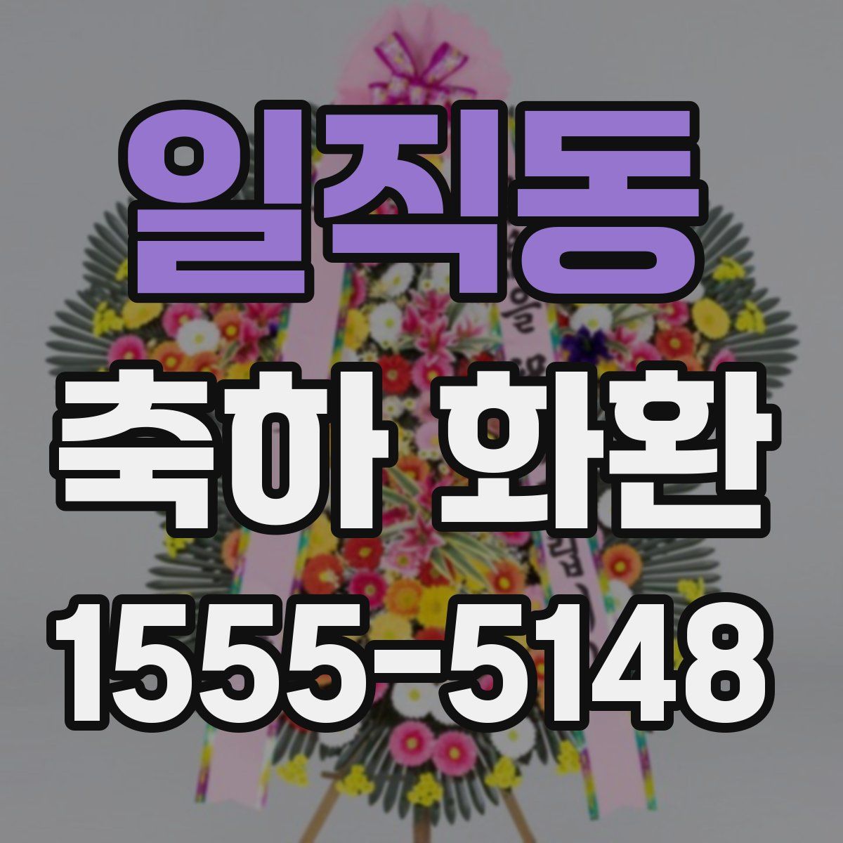 일직동 축하 화환