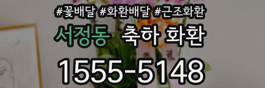 서정동 축하 화환