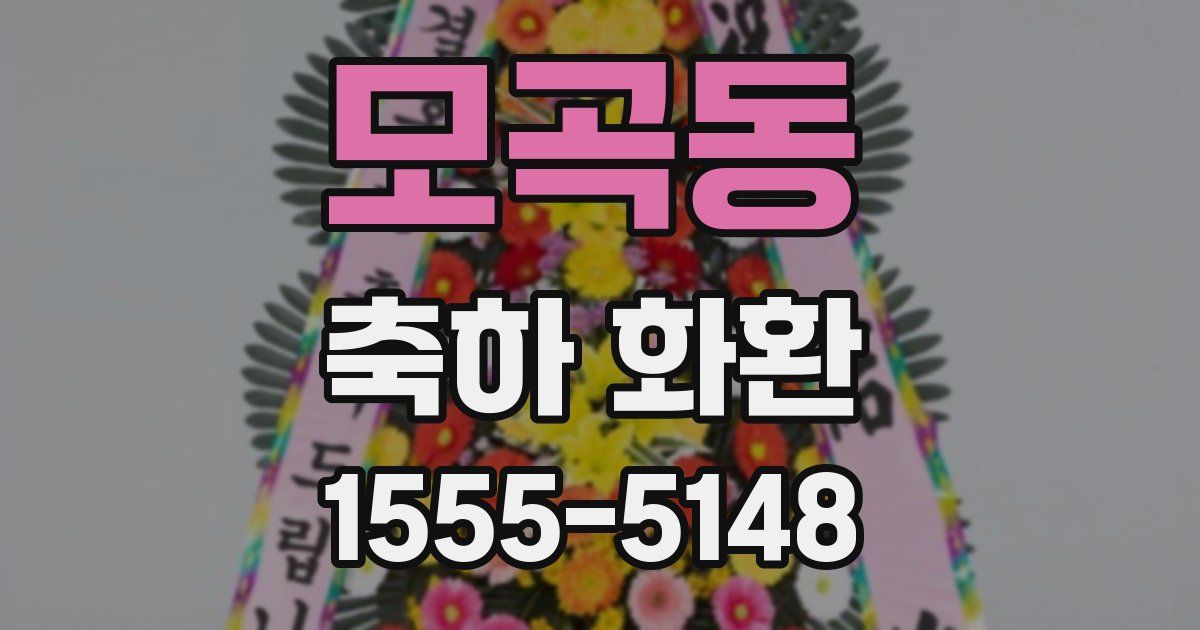 모곡동 축하 화환