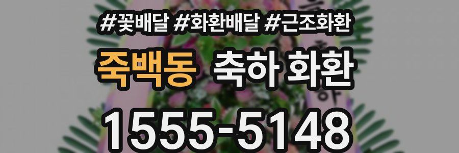 죽백동 축하 화환