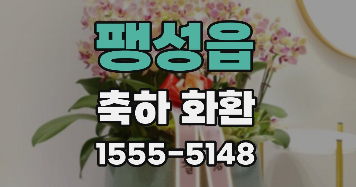 팽성읍 축하 화환
