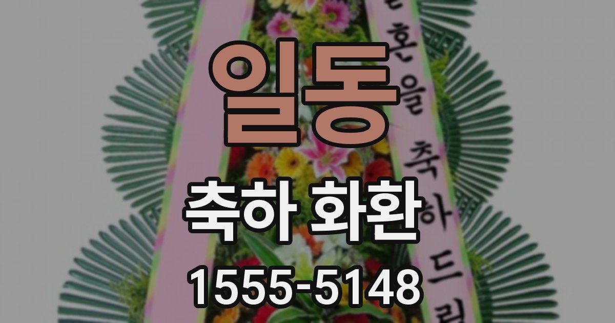 일동 축하 화환