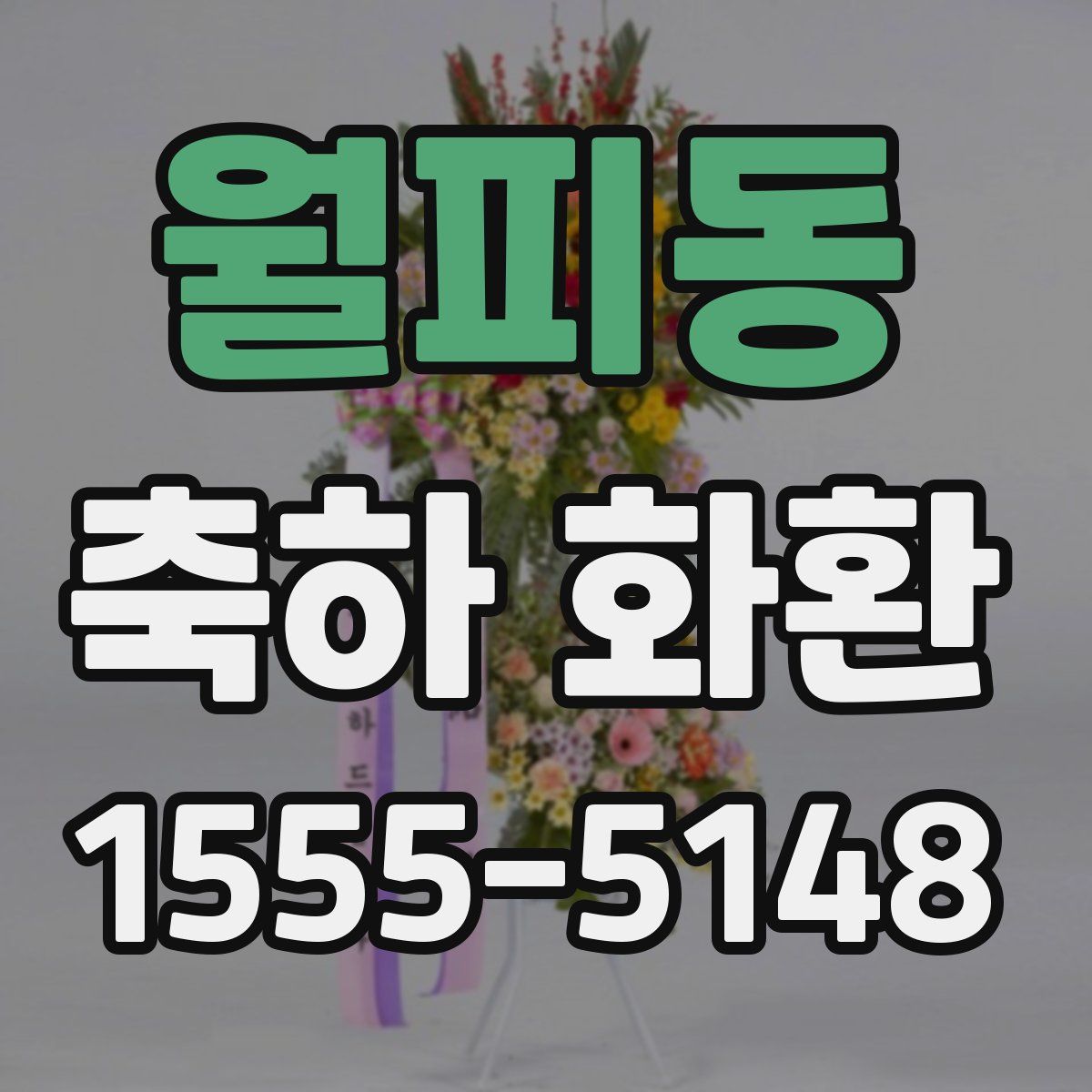 월피동 축하 화환