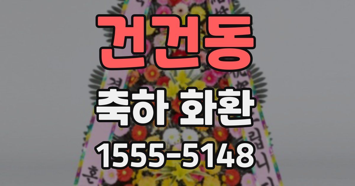건건동 축하 화환