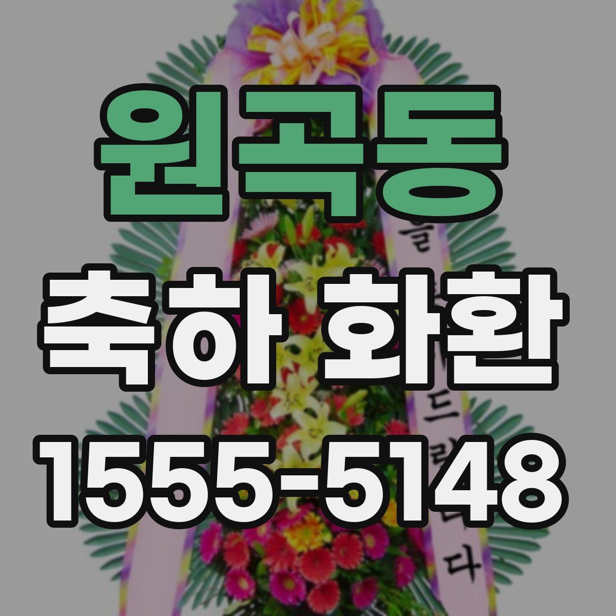 원곡동 축하 화환