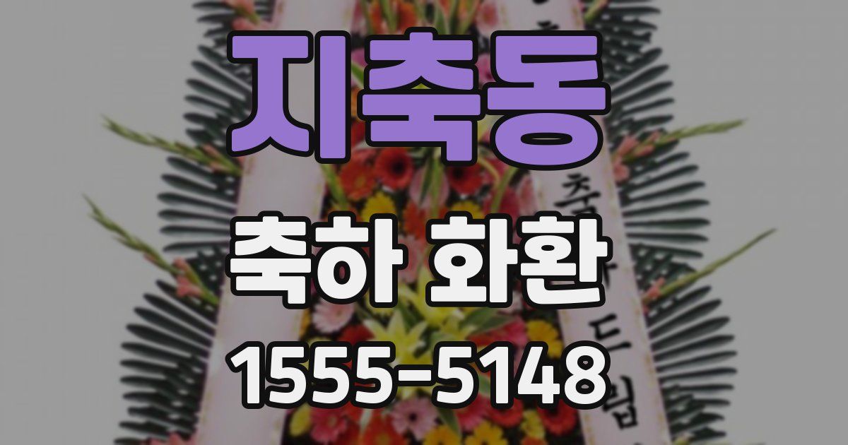 지축동 축하 화환