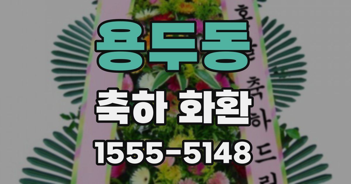 용두동 축하 화환
