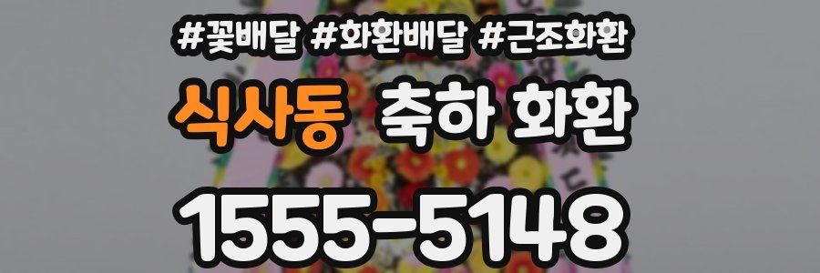 식사동 축하 화환