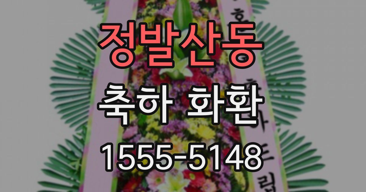 정발산동 축하 화환