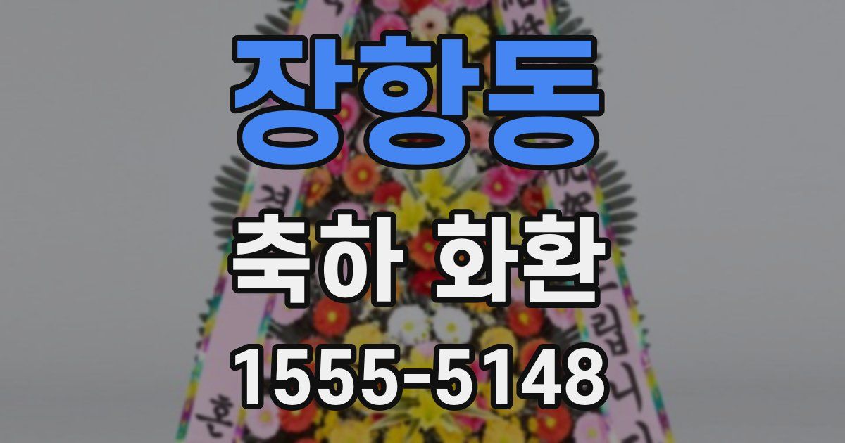 장항동 축하 화환
