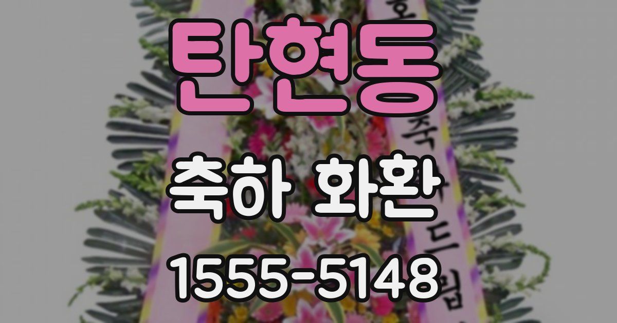 탄현동 축하 화환