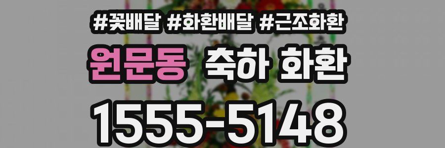 원문동 축하 화환