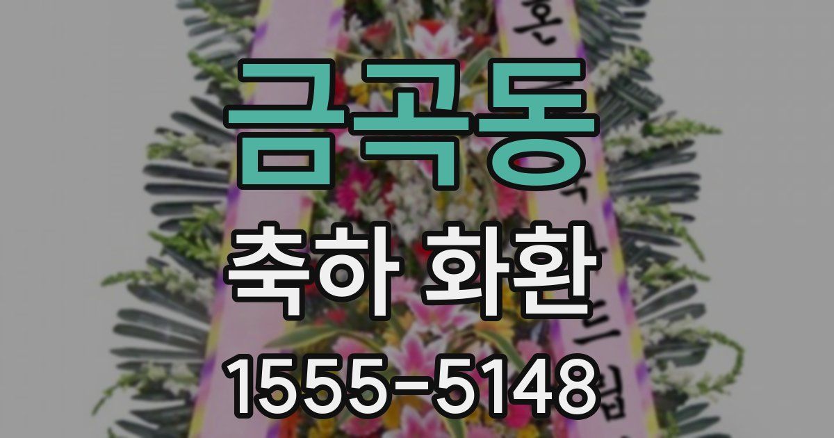금곡동 축하 화환