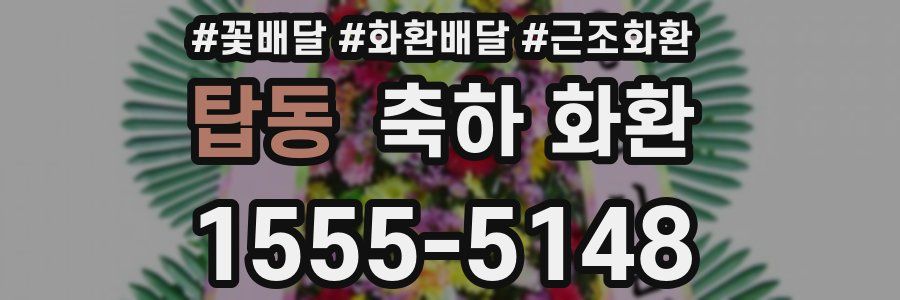 탑동 축하 화환