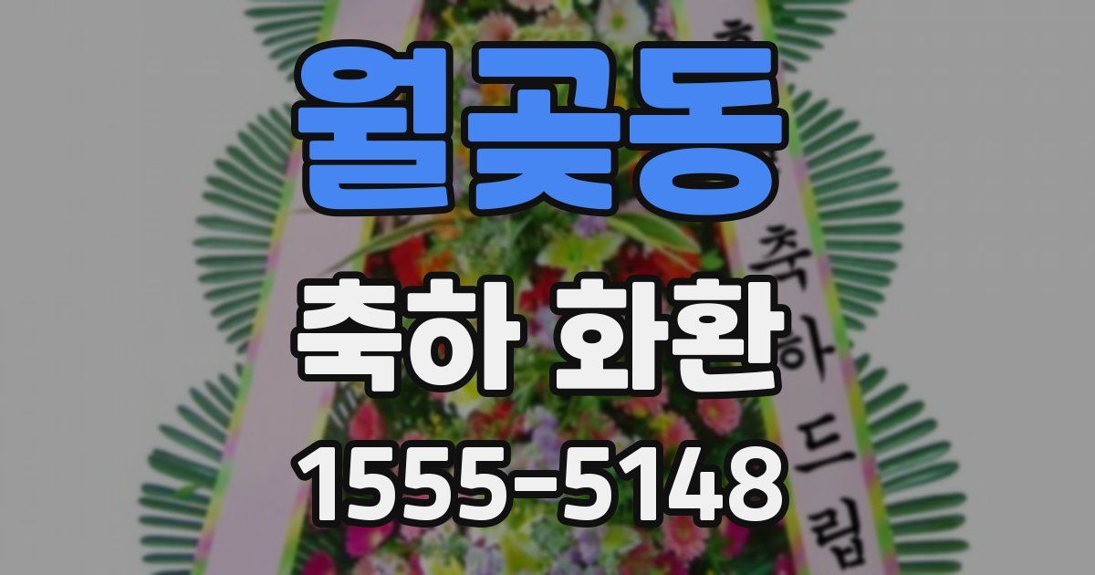 월곶동 축하 화환