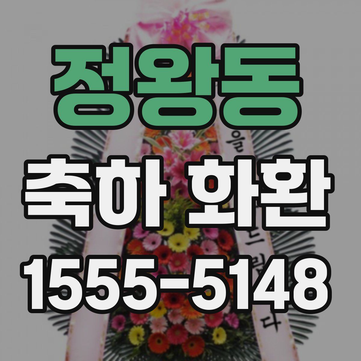 정왕동 축하 화환