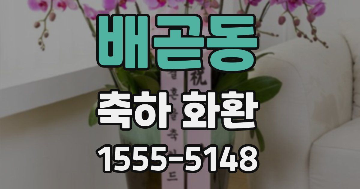 배곧동 축하 화환